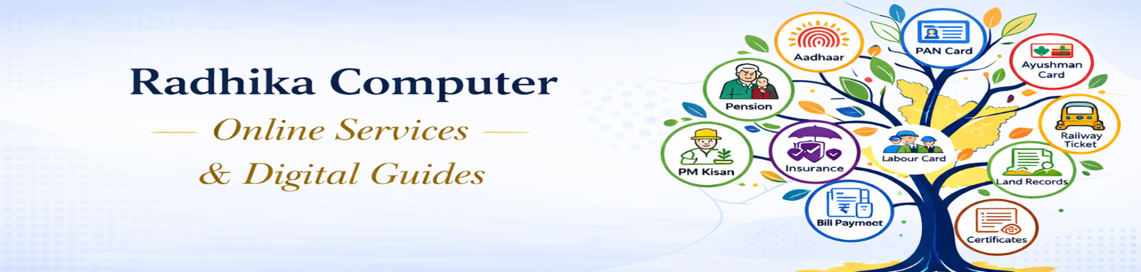 Radhika Computers Bihar services banner
